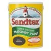 Sandtex Smooth Masonry Paint, 5L, Bitter Chocolate -Sandtex Store 124064 l