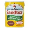 Sandtex Smooth Masonry Paint, 5L, Terracotta -Sandtex Store 124078 l