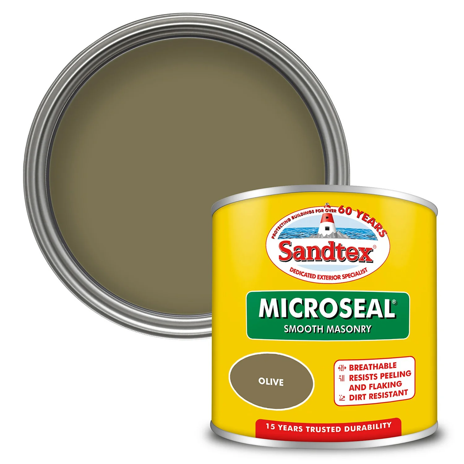 Sandtex Ultra Smooth Masonry Paint - Olive - 150ml 3 Sandtex Ultra Smooth Masonry Paint - Olive - 150ml