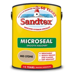 Sandtex® Ultra Smooth Masonry Paint Mid Stone - 5L 19 Sandtex® Ultra Smooth Masonry Paint Mid Stone - 5L -Sandtex Store 12808538 5424871316070167