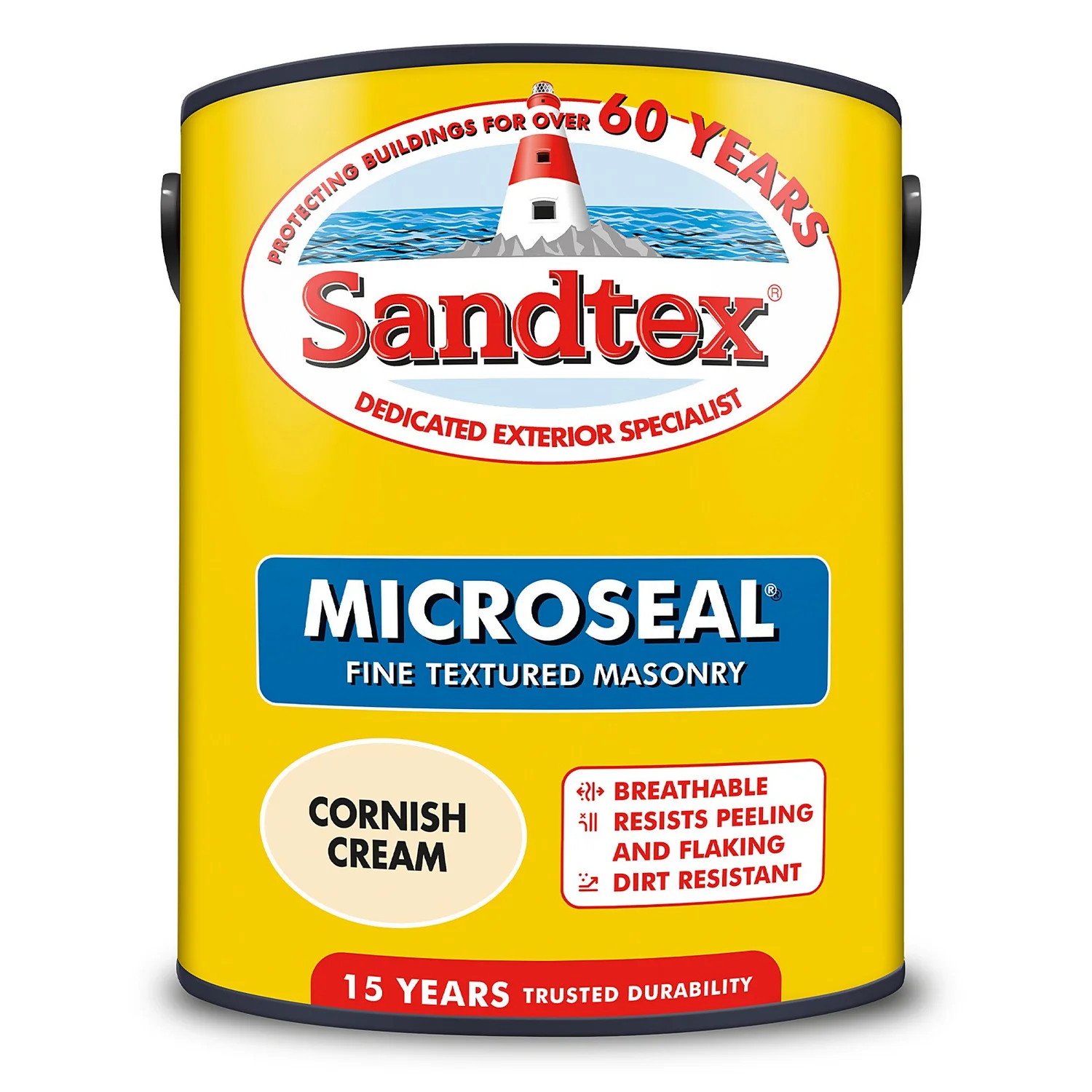 Sandtex® Textured Masonry Paint Cornish Cream - 5L 10 Sandtex® Textured Masonry Paint Cornish Cream - 5L - Image 8