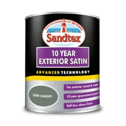 Sandtex® Exterior 10 Year Satin Paint Fern Canopy - 750ml -Sandtex Store 12809801 1474871561421204