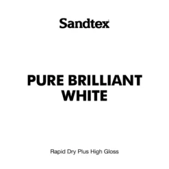 Sandtex® Rapid Dry Gloss Paint Pure Brilliant White - 2.5L 17 Sandtex® Rapid Dry Gloss Paint Pure Brilliant White - 2.5L -Sandtex Store 12813368 2334951367152287