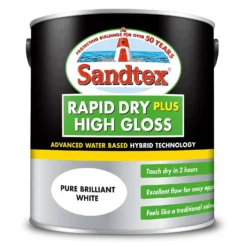 Sandtex® Rapid Dry Gloss Paint Pure Brilliant White - 2.5L 16 Sandtex® Rapid Dry Gloss Paint Pure Brilliant White - 2.5L -Sandtex Store 12813368 2884951367067072