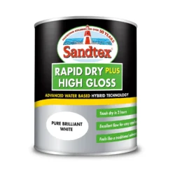 Sandtex® Rapid Dry Gloss Paint Pure Brilliant White - 750ml -Sandtex Store 12813369 6494951367686176