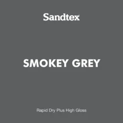 Sandtex® Rapid Dry Gloss Paint Smoky Grey - 750ml -Sandtex Store 12813372 1054951367201256