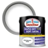 Sandtex® Rapid Dry Satin Paint Pure Brilliant White - 2.5L
