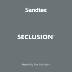 Sandtex® Rapid Dry Satin Paint Seclusion - 750ml -Sandtex Store 12813515 1524951367769075
