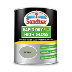 Sandtex® Rapid Dry Gloss Paint Bay Tree - 750ml -Sandtex Store 12815748 2004951367654043