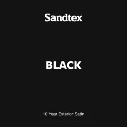 Sandtex® 10 Year Satin Paint Black - 2.5L -Sandtex Store 12823613 1464871822995563