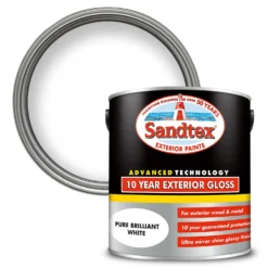 Sandtex® Exterior 10 Year Gloss Paint Pure Brilliant White - 2.5L
