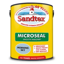 Sandtex® Ultra Smooth Masonry Paint Morning Sky - 5L -Sandtex Store 12886987 1354855754313051