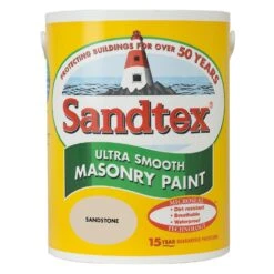 Sandtex Smooth Masonry Paint, 5L, Sandstone