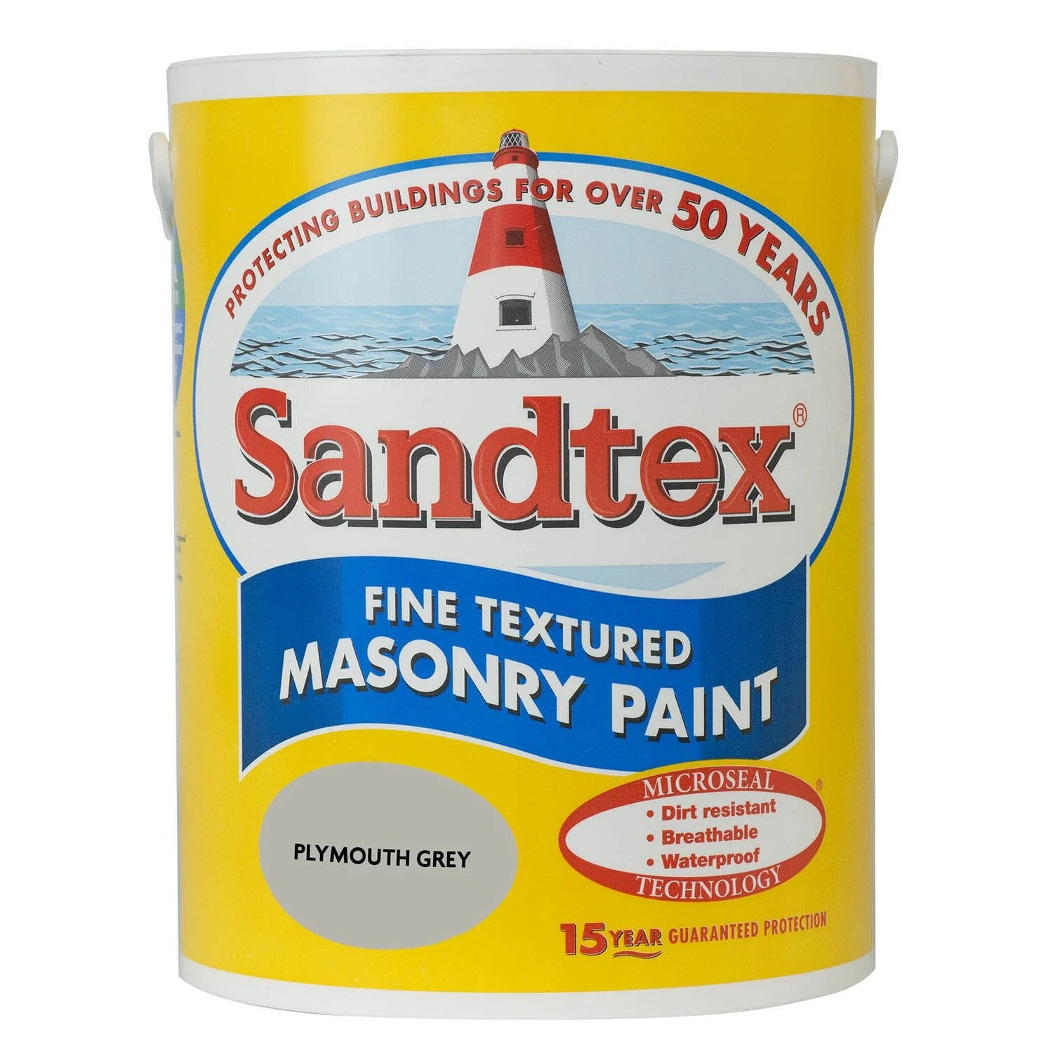 Sandtex Textured Masonry Paint, 5L, Plymouth Grey 3 Sandtex Textured Masonry Paint, 5L, Plymouth Grey