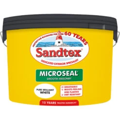 Sandtex Ultra Smooth Masonry Paint 10L Pure Brilliant White