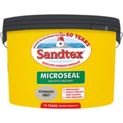 Sandtex Ultra Smooth Masonry Paint 10L Plymouth Grey