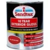 Sandtex 10 Year Exterior Gloss Metal Paint, Wood Paint Red 0.75L -Sandtex Store Sandtex 10 Year Exterior Gloss Metal Paint Wood Paint Red 0.75L