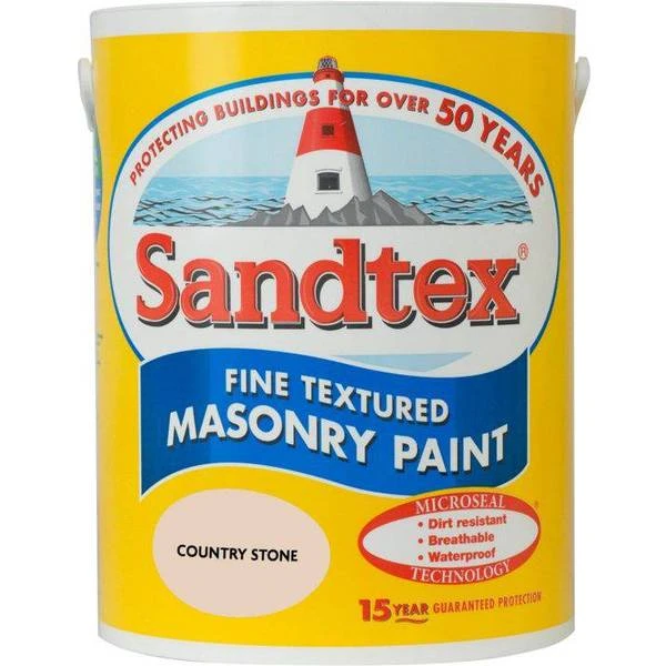 Sandtex Fine Textured Masonry Concrete Paint Country Stone 5L 3 Sandtex Fine Textured Masonry Concrete Paint Country Stone 5L