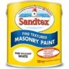 Sandtex Fine Textured Masonry Concrete Paint Pure Brilliant White 2.5L -Sandtex Store Sandtex Fine Textured Masonry Concrete Paint Pure Brilliant White 2.5L