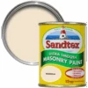 Sandtex Magnolia Masonry Concrete Paint White 1.5L