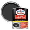 Sandtex 10 Year Black High Gloss Exterior Metal & Wood Paint, 750ml -Sandtex Store sandtex 10 year black high gloss exterior metal wood paint 750ml5010131460470 02c bq
