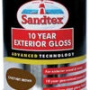 Sandtex Brown Gloss Exterior Metal & Wood Paint, 750ml -Sandtex Store sandtex brown gloss exterior metal wood paint 750ml5010131460395 08c bq
