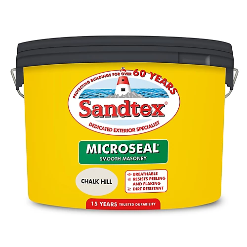 Sandtex Chalk Hill Matt Masonry Paint, 10L Tub 4 Sandtex Chalk Hill Matt Masonry Paint, 10L Tub - Image 2
