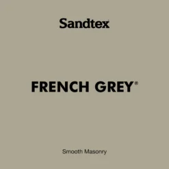 Sandtex French Grey Matt Masonry Paint, 5L Tub -Sandtex Store sandtex french grey matt masonry paint 5l tub5010131564291 01t bq
