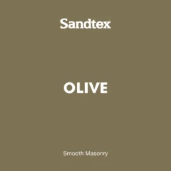 Sandtex Olive Matt Masonry Paint, 5L Tub -Sandtex Store sandtex olive matt masonry paint 5l tub5010131544613 01t bq