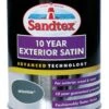Sandtex Seclusion Grey Satinwood Exterior Metal & Wood Paint, 750ml -Sandtex Store sandtex seclusion grey satinwood exterior metal wood paint 750ml5010131536724 08c bq