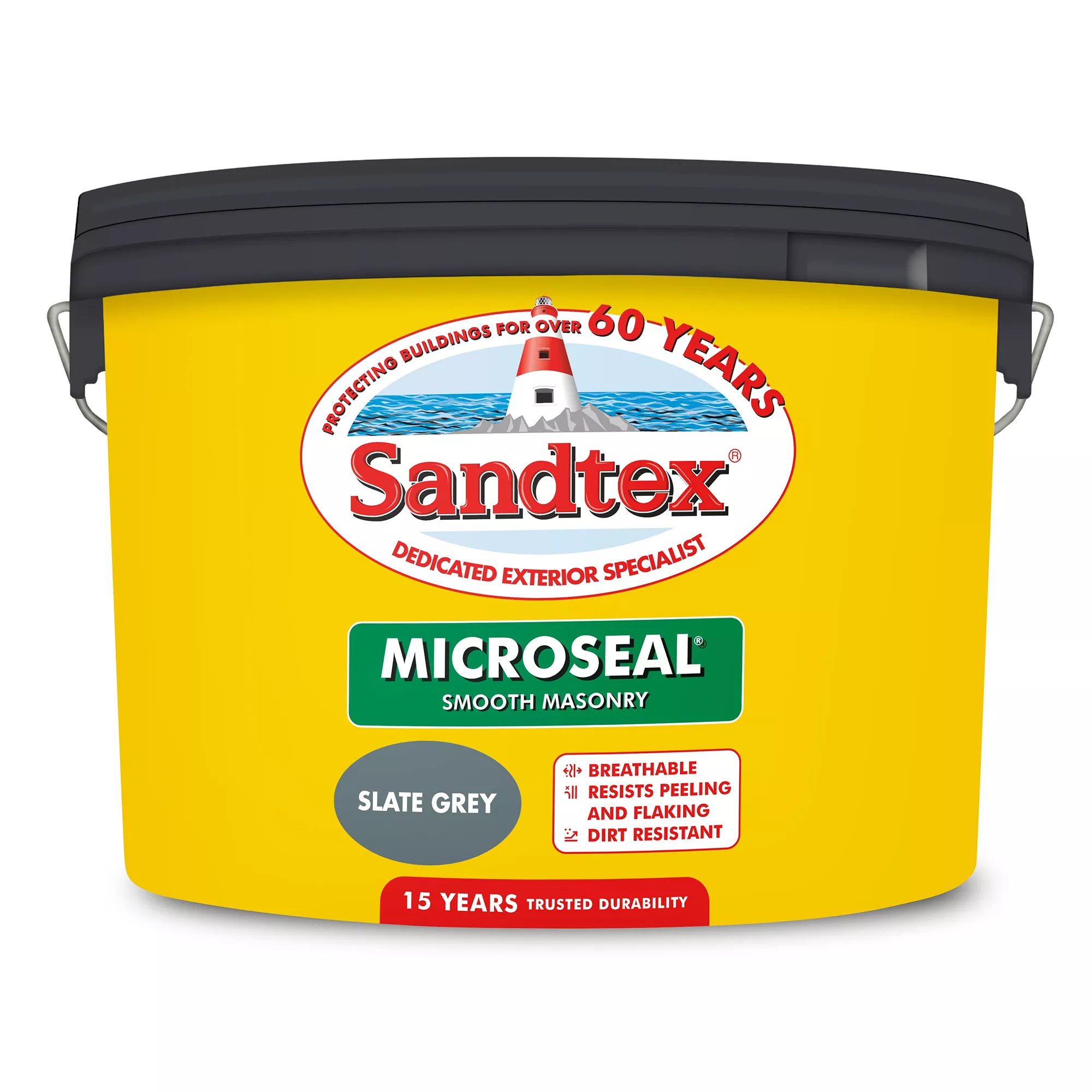 Sandtex Slate Grey Smooth Matt Masonry Paint, 10L Tub 4 Sandtex Slate Grey Smooth Matt Masonry Paint, 10L Tub - Image 2