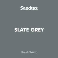 Sandtex Slate Grey Smooth Matt Masonry Paint, 5L Tub -Sandtex Store sandtex slate grey smooth matt masonry paint 5l tub5010131504945 01t bq