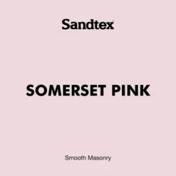 Sandtex Somerset Pink Matt Masonry Paint, 5L Tub -Sandtex Store sandtex somerset pink matt masonry paint 5l tub5010131502538 01t bq