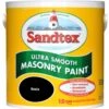 Sandtex Ultra Smooth Black Smooth Masonry Paint, 2.5L -Sandtex Store sandtex ultra smooth black smooth masonry paint 2 5l5010131461217 08c bq
