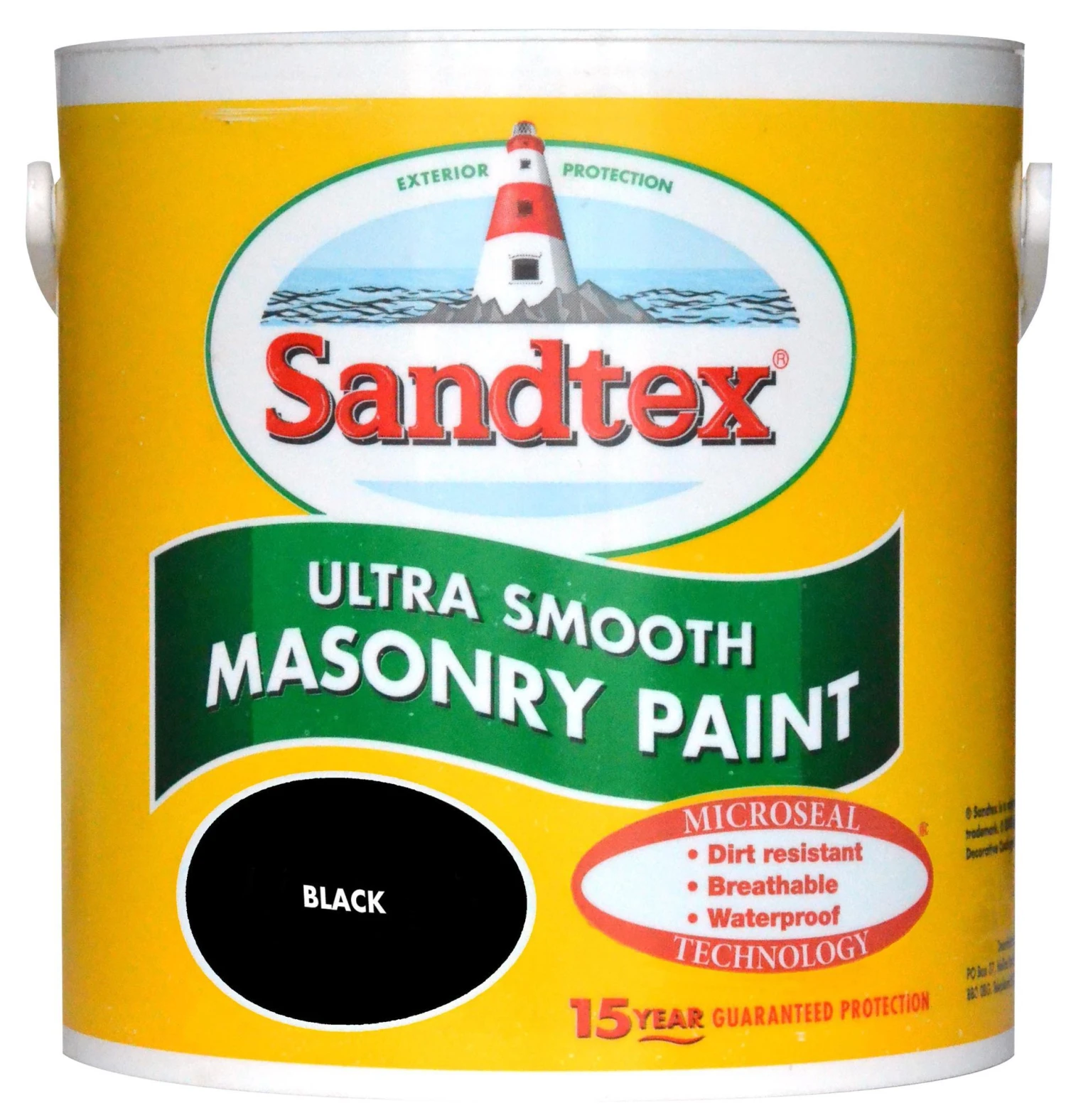Sandtex Ultra Smooth Black Smooth Masonry Paint, 2.5L 3 Sandtex Ultra Smooth Black Smooth Masonry Paint, 2.5L