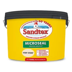 Sandtex Store -Sandtex Store sandtex ultra smooth ivory stone masonry paint 10l5010131488184 01c bq