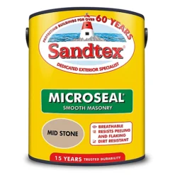 Sandtex Store -Sandtex Store sandtex ultra smooth mid stone masonry paint 5l5010131460777 02c bq