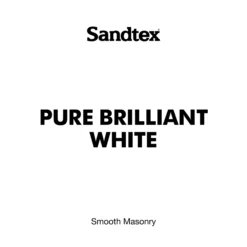 Sandtex Ultra Smooth Pure Brilliant White Masonry Paint, 10L -Sandtex Store sandtex ultra smooth pure brilliant white masonry paint 10l5010131461316 02t bq